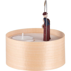 Heilige Familie Teelichtset farbig - 11 cm