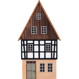 Backdrop House - Gabled House with Wood-Lined Gable - 16 cm / 6.3 inch