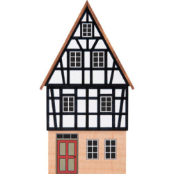 Hintergrundhaus Wohnhaus Giebelhaus mit Fachwerkgiebel - 16 cm