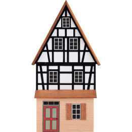 Backdrop House - Business Building with Half-Timbered Gable - 16 cm / 6.3 inch