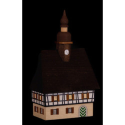 Lighted House Townhall - 15 cm / 5.9 inch