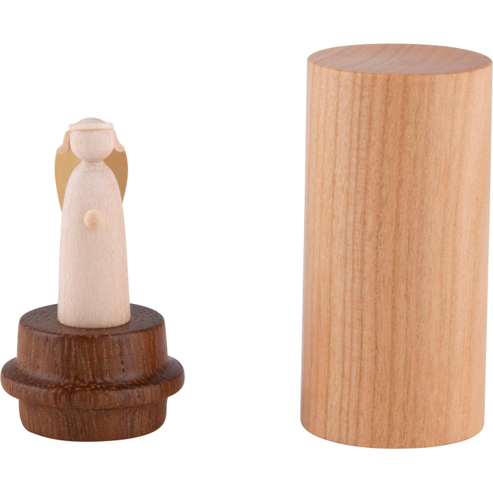 Angel To Go - Cherrywood with Iroko - 6 cm / 2.4 inch