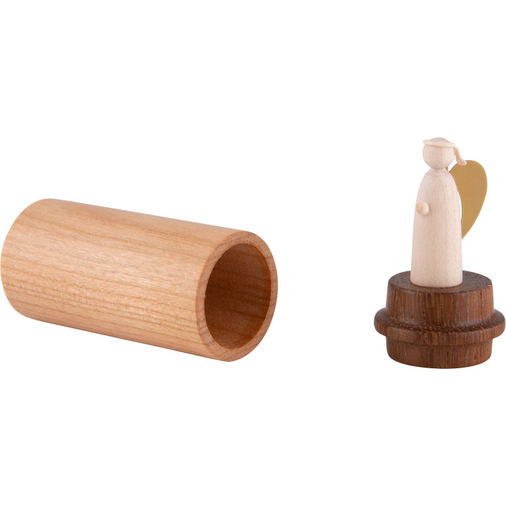 Angel To Go - Cherrywood with Iroko - 6 cm / 2.4 inch
