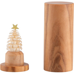 Der Weihnachtsbaum für die Hosentasche - Olive - 4,5 cm
