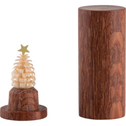 Der Weihnachtsbaum für die Hosentasche - Perlholz - 4,5 cm
