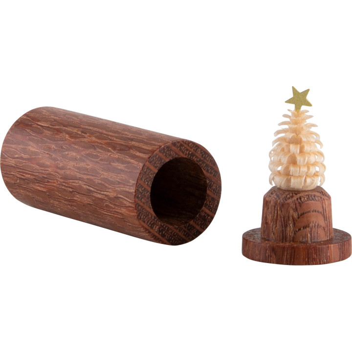 Der Weihnachtsbaum für die Hosentasche - Perlholz - 4,5 cm