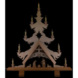 Lichterspitze Christi Geburt - Sonderedition - 66x74 cm
