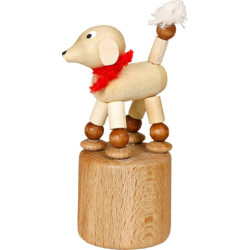 Wiggle Figure - Poodle - white - 7 cm / 2.8 inch