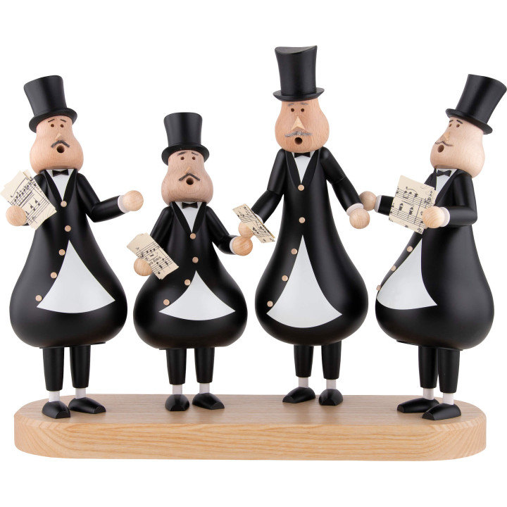 Räuchermännchen Sänger-Quartett - 29 cm