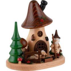 Räucherpilz mit Schäfer-Wichtel - 15,5 cm