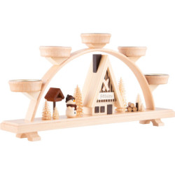 Candle Arch - Snowman - 33x16,5 cm / 13x6.5 inch