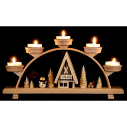 Candle Arch - Snowman - 33x16,5 cm / 13x6.5 inch