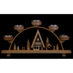 Schwibbogen Weihnachtsmann - 33x16,5 cm