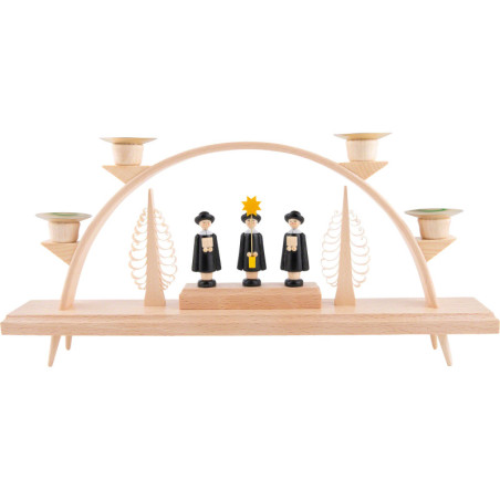 Candle Arch - With Carolers - 33x15 cm / 13x5.9 inch