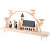 Schwibbogen mit Kirche - 33x15 cm