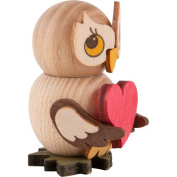 Owl Child with Heart - 4 cm / 1.6 inch