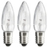 Riffelkerze für Außenlichterkette - Sockel E10 - 12V/3W