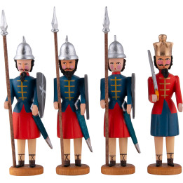 Herod and three Soldiers - 10 cm / 3.9 inch