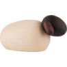 Single Lamb with Black Head, Natural - 1,5 cm / 0.6 inch