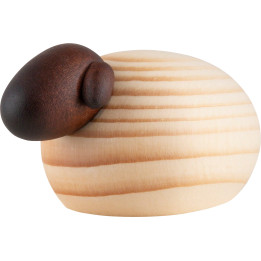 Schaf mit schwarzem Kopf einzeln, natur - 3,5 cm