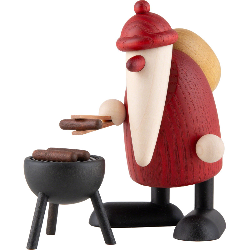 Santa Claus with Barbecue - 9 cm / 3.5 inch