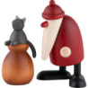 Santa Claus with Cat on Sack - 9,5 cm / 3.7 inch