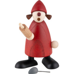 Mrs. Claus with Rolling Pin and Mouse - 8,5 cm / 3.3 inch