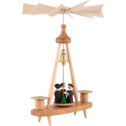 1-stöckige Pyramide mit Kurrende - 25 cm