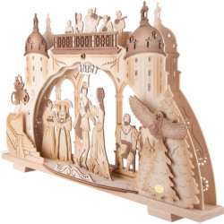 3D Candle Arch - "Three Hazelnuts for Cinderella" - 70x41 cm / 27.6x16.1 inch