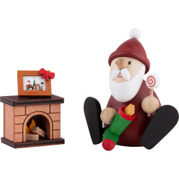 Santa with Chimney - 8,5 cm / 3.3 inch