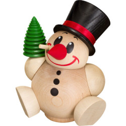 Räuchermännchen Cool Man mit Baum - Kugelräucherfigur - 12 cm