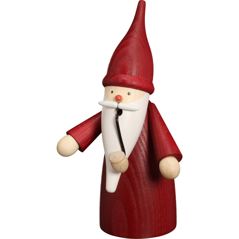 Räuchermännchen Traditionswichtel rot - 16 cm