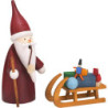 Smoker - Christmas Gnome with Sleigh - 16 cm / 6 inch