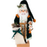 Nussknacker Weihnachtsmann mit grüner Robe - 49 cm
