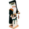 Nussknacker Weihnachtsmann mit grüner Robe - 49 cm