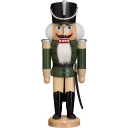 Nutcracker - Hussar - Ash - Green - 37 cm / 15 inch