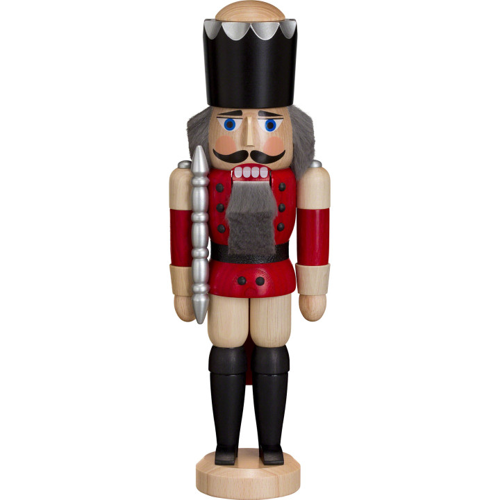 Nutcracker - King - Ash - Red - 29 cm / 11 inch
