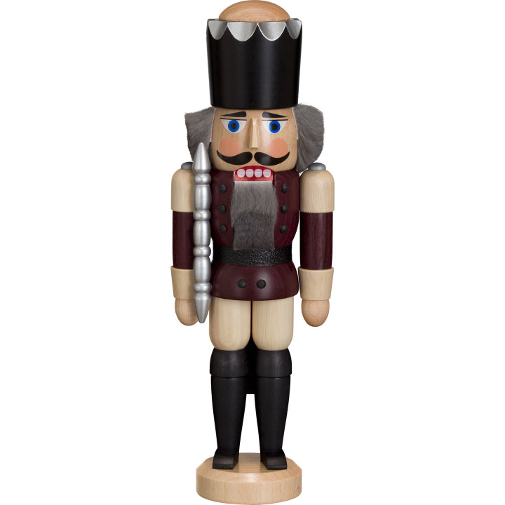Nutcracker - King - Ash - Aubergine - 29 cm / 11 inch