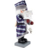 Nussknacker Weihnachtsmann mit Lichterhaus - 48 cm