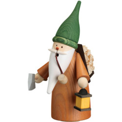 Räuchermännchen Wichtel Holzsammler - 16 cm