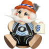 Smoker - Bavarian exclusive - Ball Figur - 12 cm / 4.7 inch