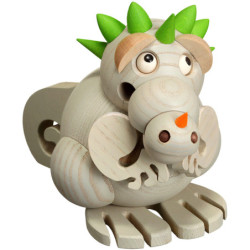 Räucherdrache Junior Kleinlaut -  Kugelräucherfigur - 10 cm