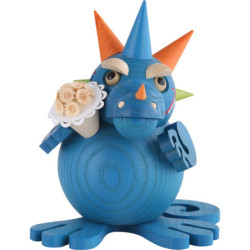 Räucherdrache Drachen-Papa -  Kugelräucherfigur - 12 cm