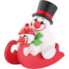 Smoker - Cool-Men on Sleigh - Ball Figure - 12 cm / 5 inch