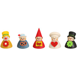 Teeter-Mix, Set of Five, 4 cm / 1.6 inch