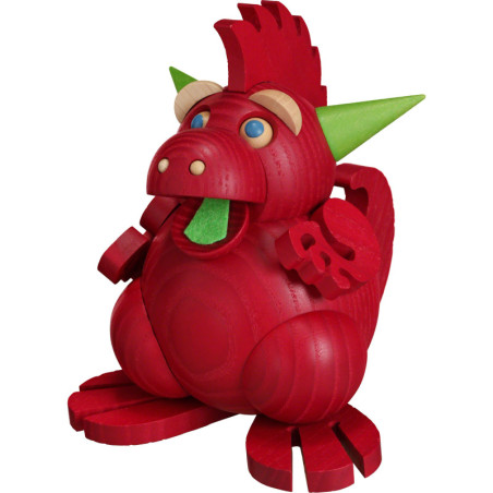 Räucherdrache Feuerspucker -  Kugelräucherfigur - 12 cm