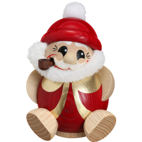 Smoker - Santa Claus Red-Gold - Ball Figure - 11 cm / 4.3 inch