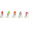 Wippel Schneemänner Junior, 5er Satz - 4 cm