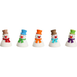 Wippel Schneemänner Klassik, 5er Satz - 4 cm