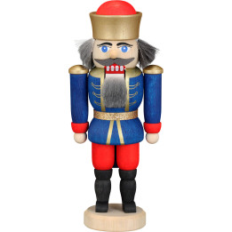 Nussknacker König blau - 12 cm
